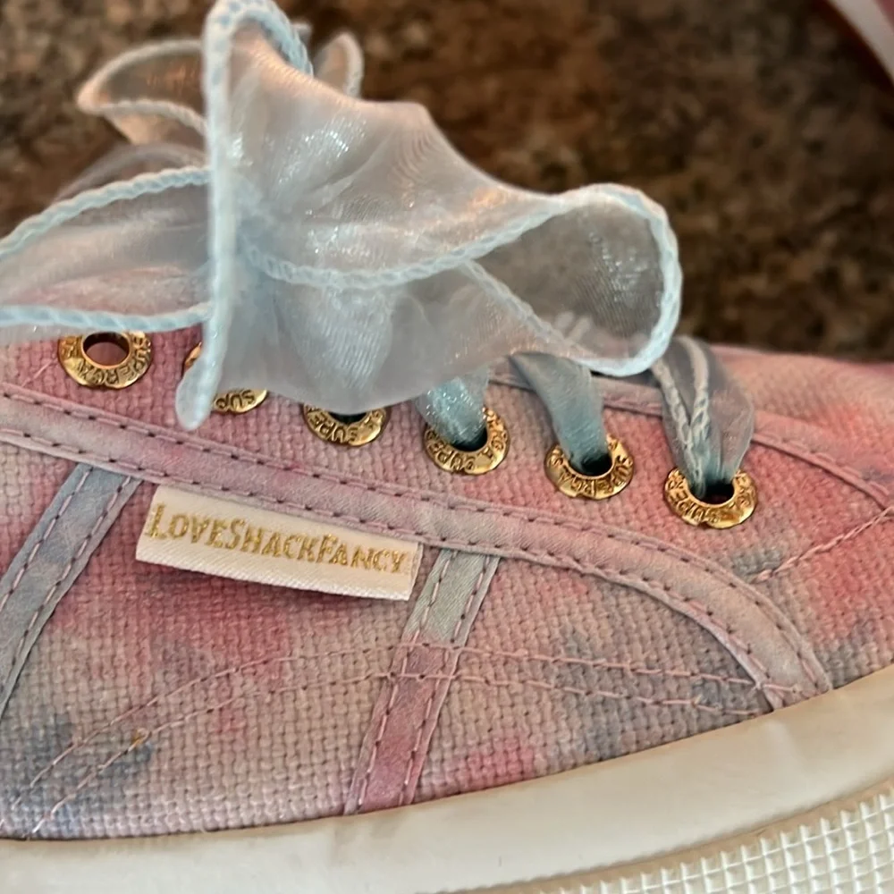 LoveShackFancy x Superga Cotton Candy Sneakers - Picture 12 of 13